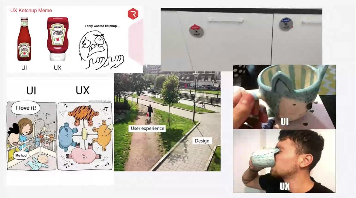 Simplest examples of UX vs UI, I've seen so far
