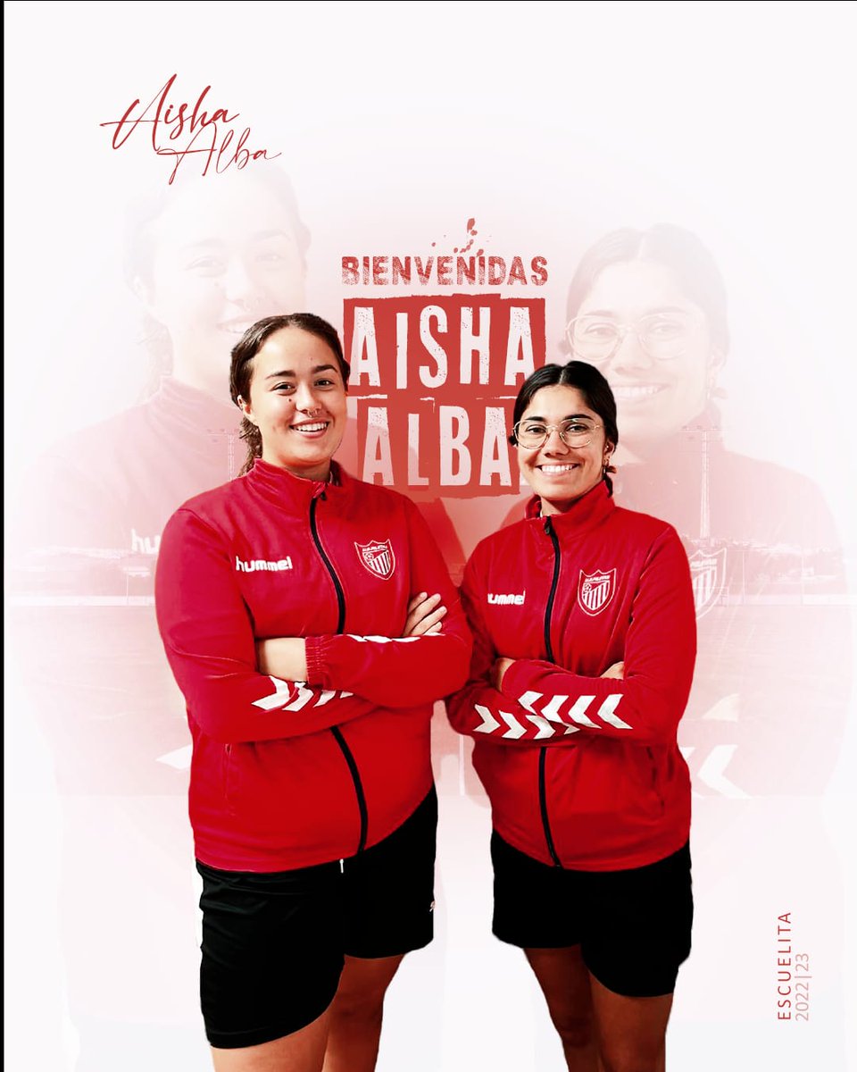 📢📝Presentamos otra de las nuevas incorporaciones para la temporada 2022-23, "Áisha y Alba"como entrenadoras del Mini Prebejamin.

Con ilusión y con ganas,se suman al nuevo proyecto del club en este nuevo reto.

#Bienvenidas a su nueva 🏠, deseándoles las mejores de las suertes.