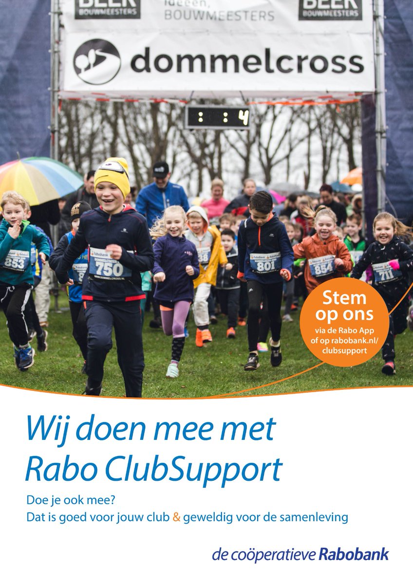 Stichting #Dommelcross stimuleert het sporten in de natuur én doet mee aan de <a href="/Rabobank/">Rabobank</a> Club Support actie !!! Ben jij lid van de Rabobank en mogen wij op jouw stem rekenen? #raboclubsupport #stemmen