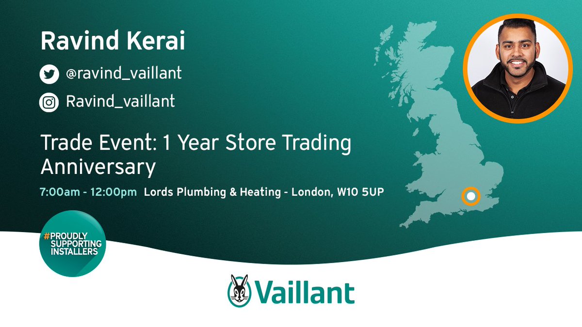 Join <a href="/ravind_vaillant/">Ravind Kerai</a> in London on Thursday 1st September 2022, to discuss all things #Vaillant

#ProudlySupportingInstallers