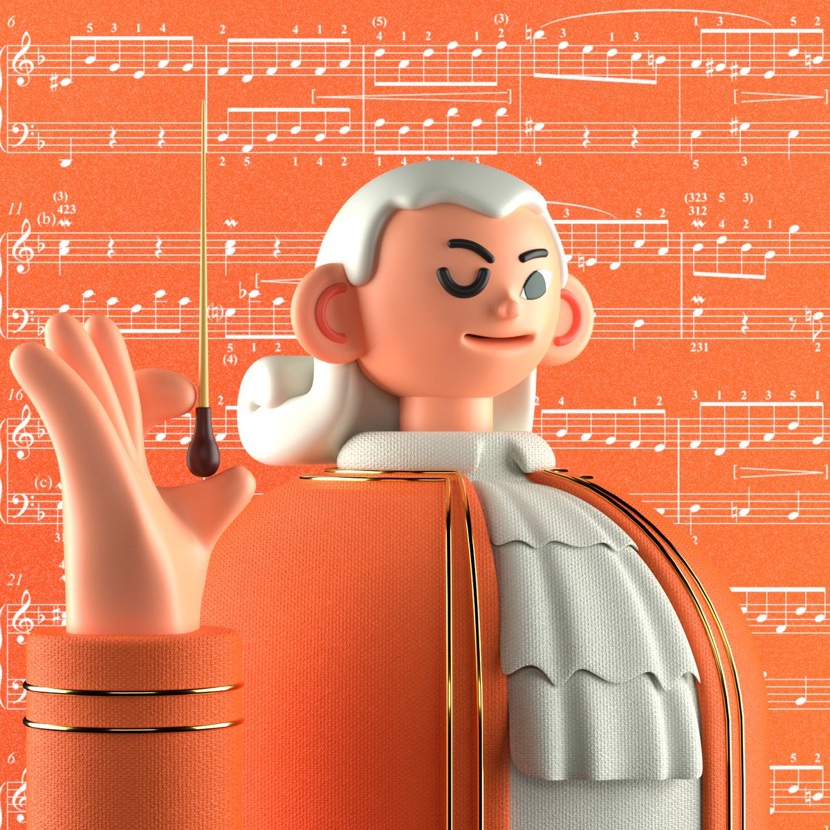 MahoRasop's tweet photo. Here's the last 1/1 from our collection 💎 

The Classic - Wanderer 🎹

The Classic is a music virtuoso. He's kind of worried that some people mistakenly believe listening to his music will make them wiser. https://t.co/Kl7tqnjb3v