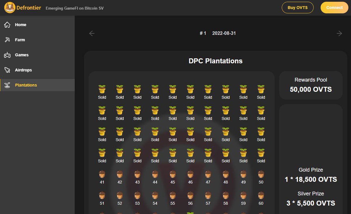 DefrontierNet's tweet image. A new feature called &apos;Plantation&apos; is enabled on Defrontier! 🍻🍻