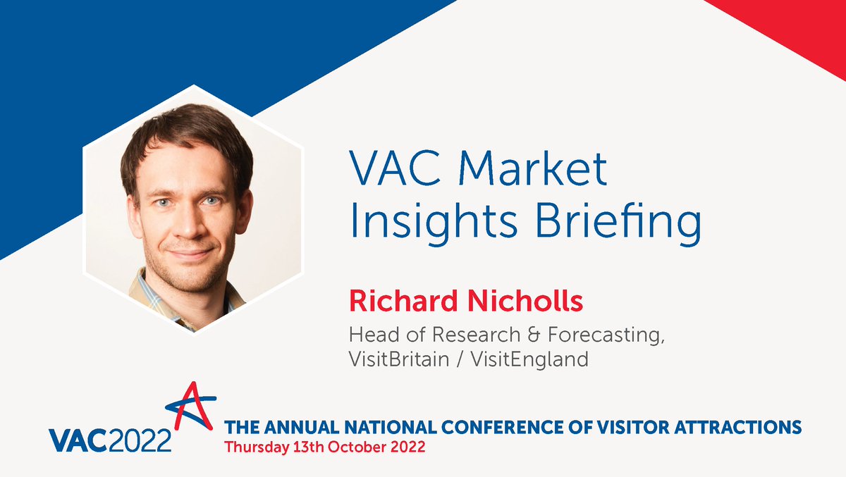 vac_conference's tweet photo. Join us on the 13th October as Richard Nicholls of @VisitBritain discusses Market Insights for Visitor Attractions.
Book your ticket here ➡️https://t.co/aTyaQZBogZ
#VACisBack #VAC2022 #visitorattractions https://t.co/GaROebwQc2