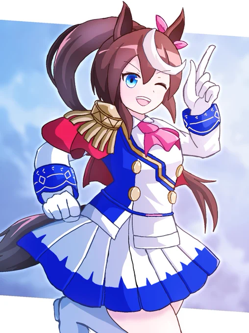 #今月描いた絵を晒そう
ウマとモアの月でした 