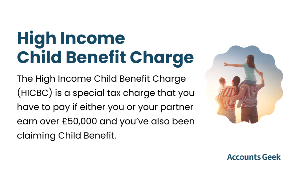accountsgeek's tweet image. If both you and your partner have incomes that are over the £50,000 threshold, then whoever has the higher income is responsible for paying the tax charge.