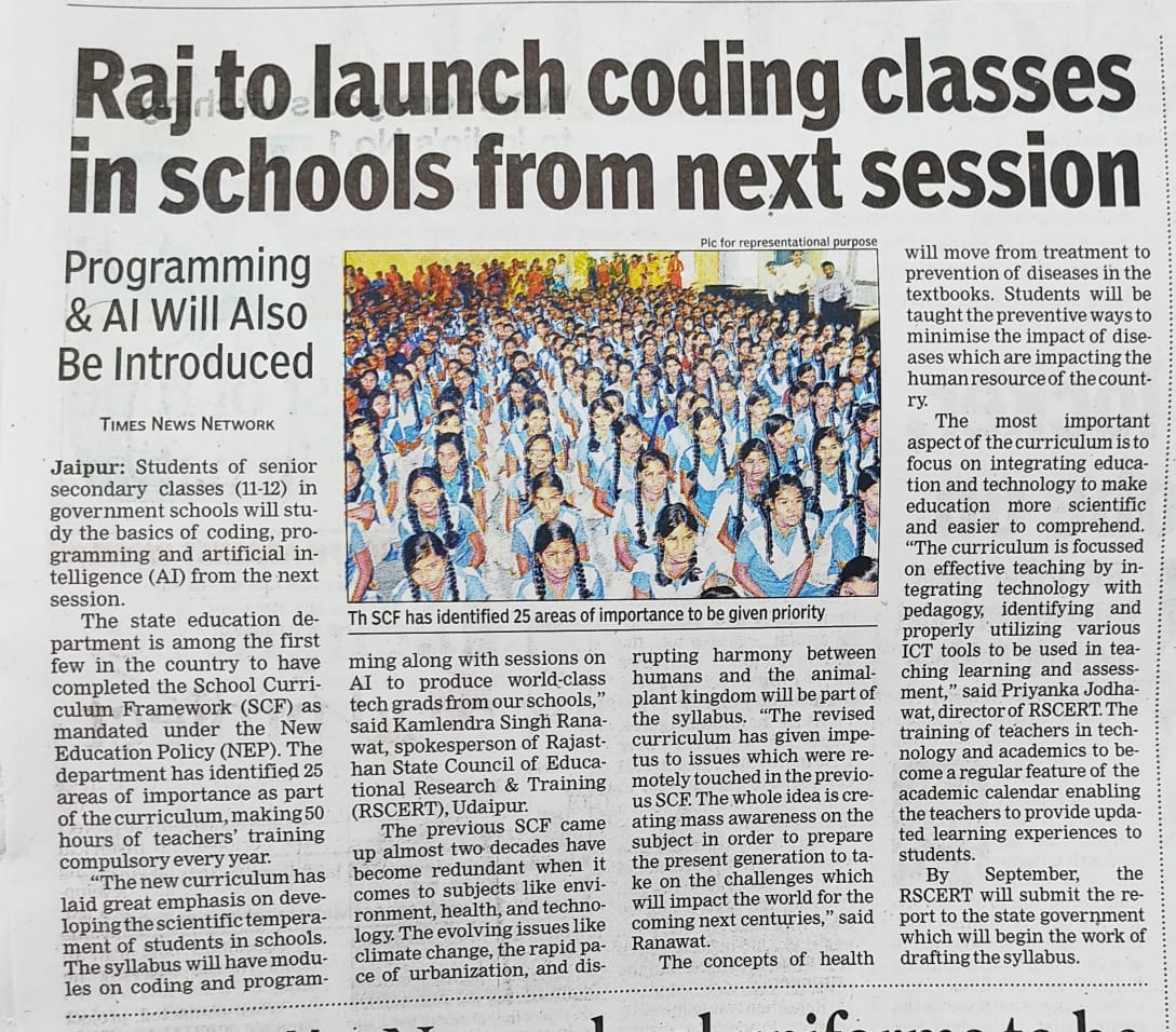 RSCERT, Udaipur tweet media