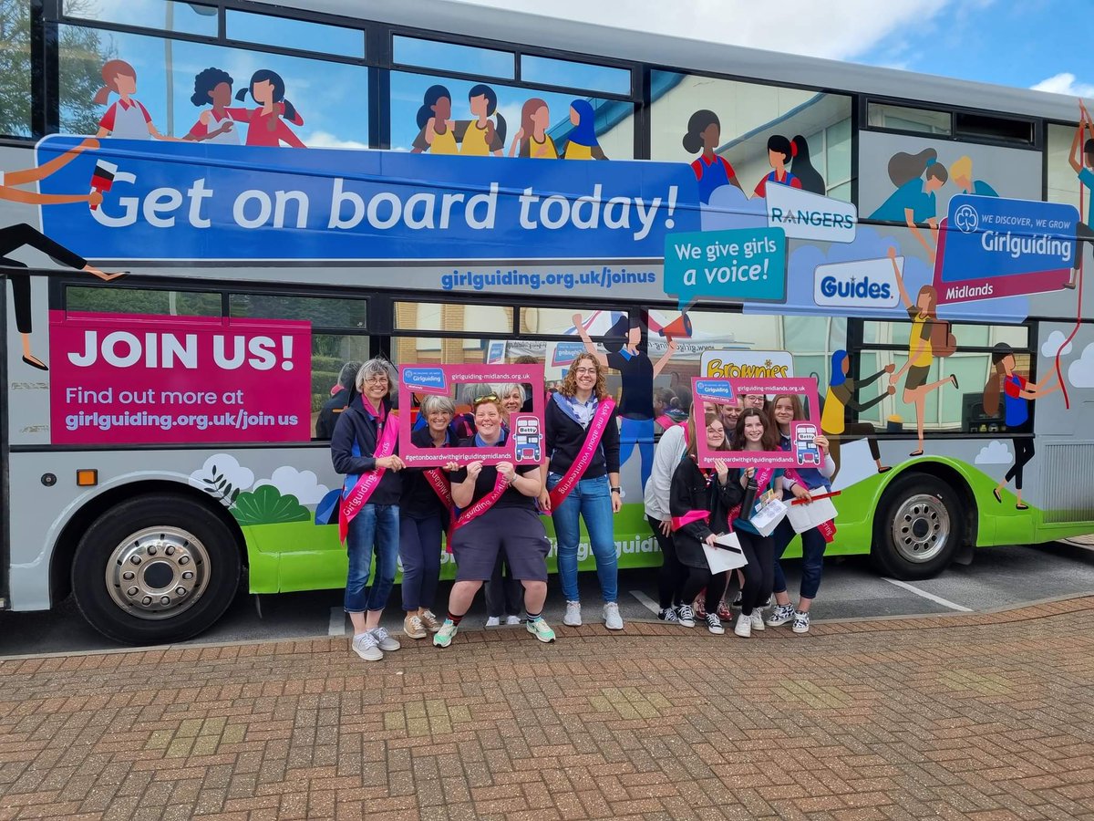 GirlguidingMids's tweet photo. Betty is ready and waiting at Ventura Park in Tamworth. @StaffsGuiding are all set to welcome you &amp; answer all your questions about Girlguiding. If you've been thinking about joining us why not head down today &amp; find out what it's all about? 
#GetonboardwithGirlguidingMidlands https://t.co/p8Yyyh1k0X