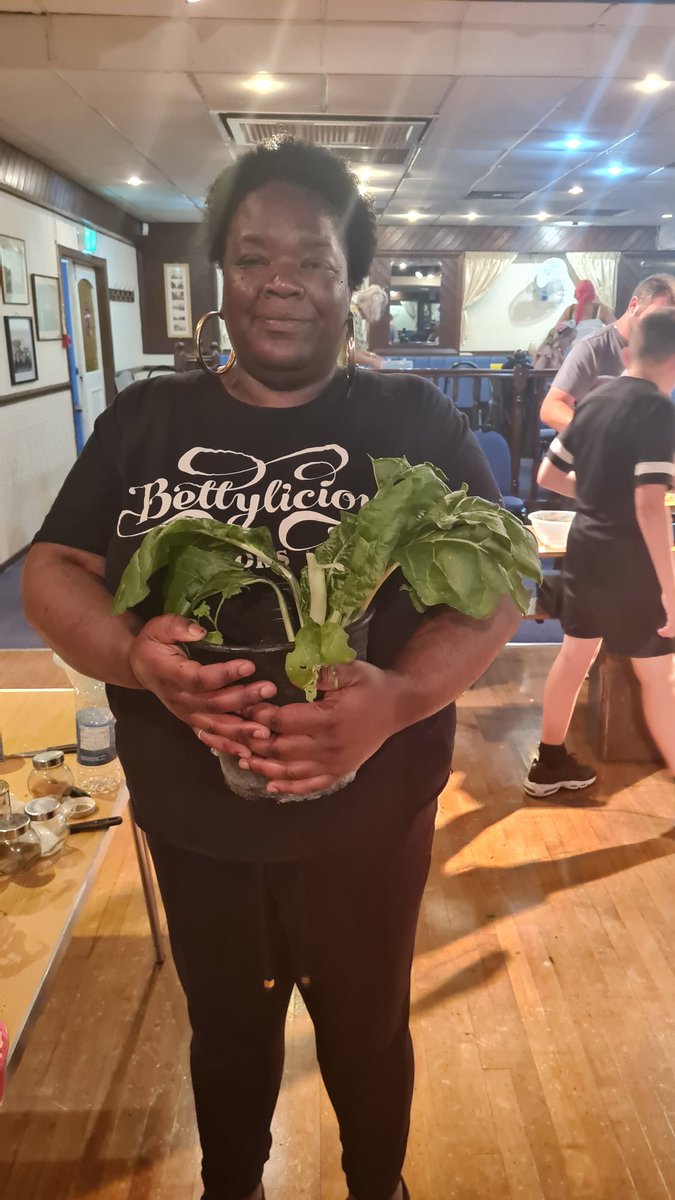 Last summer cooking class in Garston was so good yesterday. They made spicy aubergine &amp; butter bean coconut curry w/ fresh basil/coriander flat breads, using veg/herbs grown from my veg garden. I am humbled by this amazing engaging community. 💚🌱