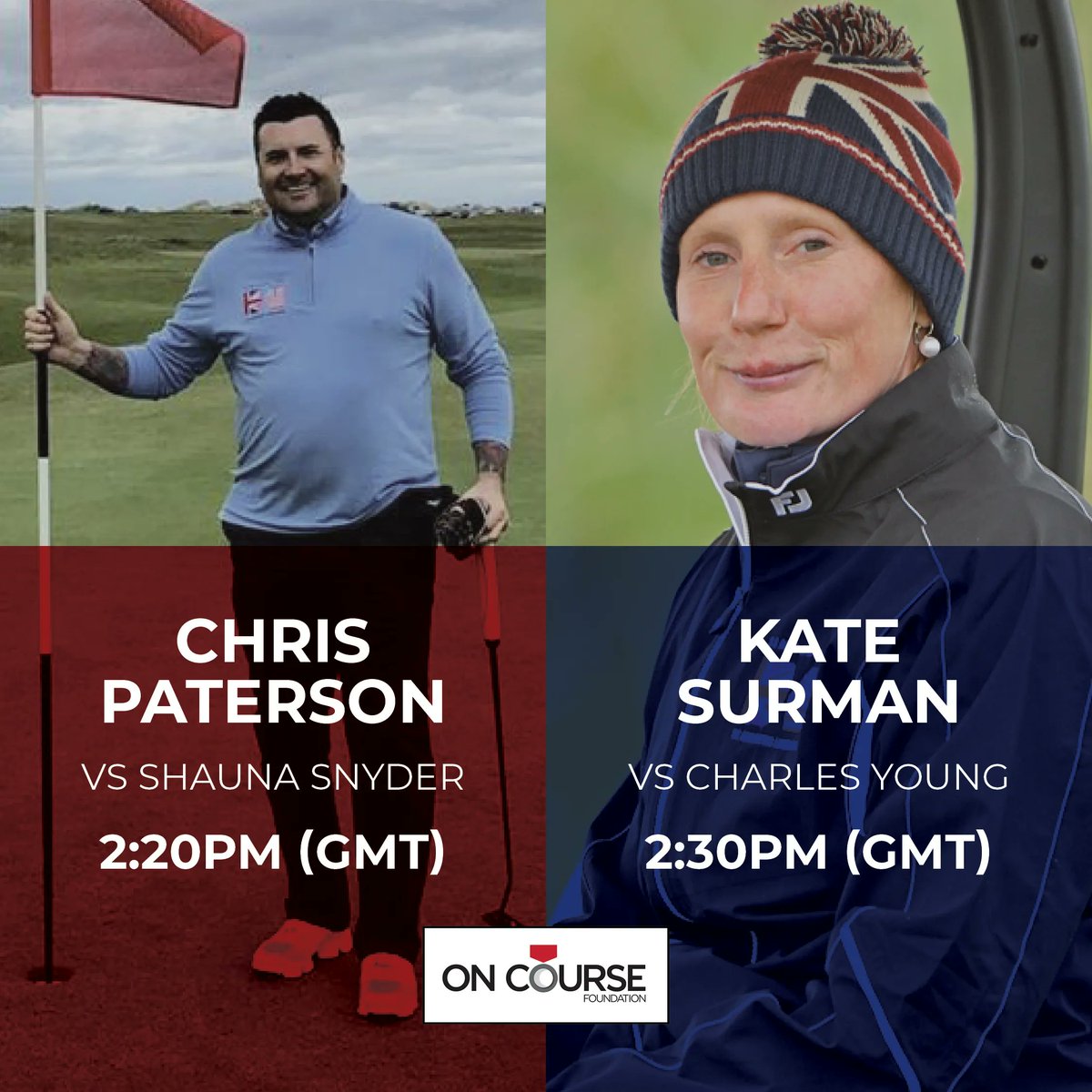 OnCourseCharity's tweet photo. Day 2 is here and it's Singles Day!!! With a 4-2 lead, @SimpsonCupGB go into day two of the Simpson Cup at @baltusrolgolfclub full of hope in the singles matches.
To follow the action, click here https://t.co/aQkJrySicC
#oncoursefoundation #teamgb #simpsoncup https://t.co/JuSsbODuCR