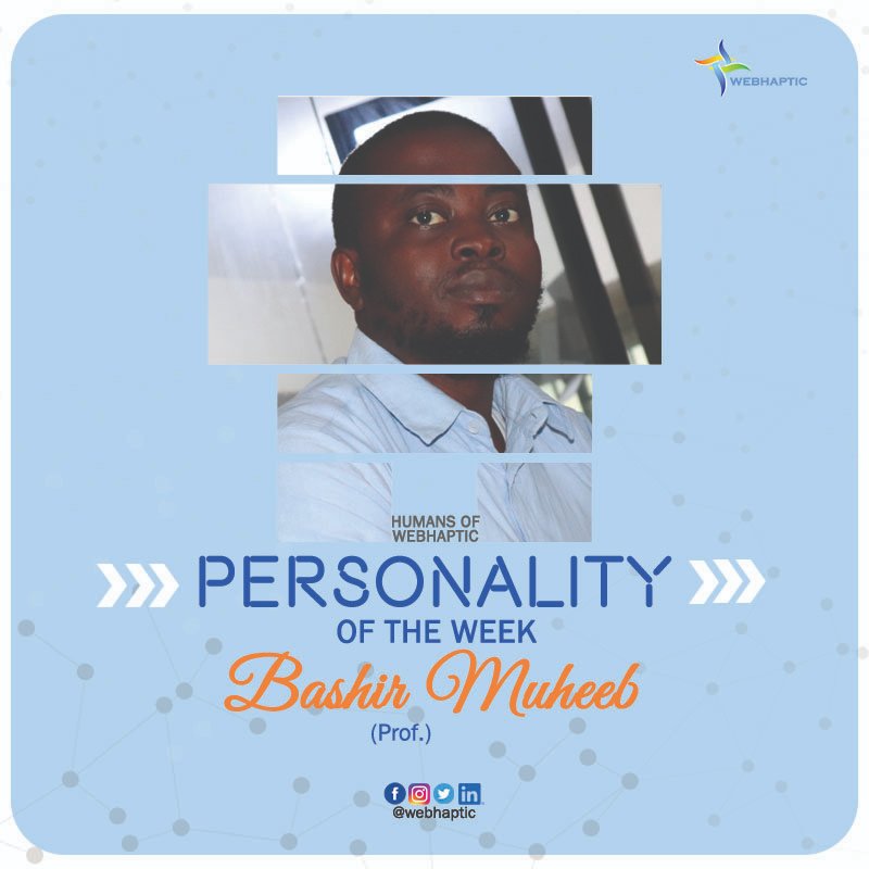 webhaptic's tweet photo. Please join us in celebrating our personality of the week, Bashir Muheeb @bashirmuheeb. We celebrate you Professor Bash. The Chief Commander of the Field Force Republic!
#HumansofWebhaptic #Webhaptic https://t.co/UUjBAnDwPb