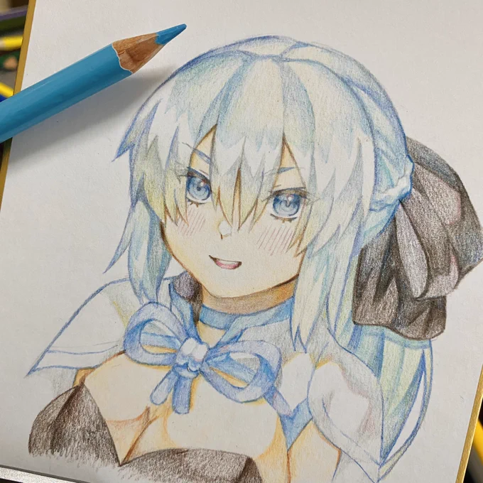 色紙のモルガンさん 