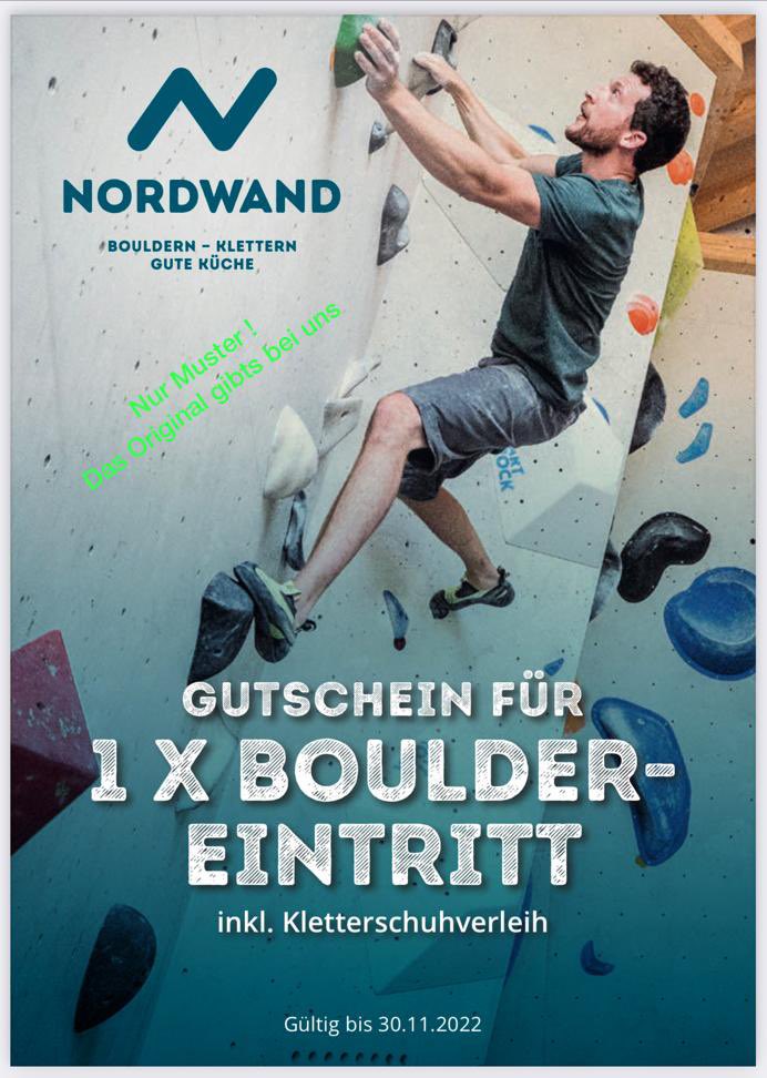 Zusammen mit der Nordwand Kletterhalle in Hamburg fördern wir ihre Gesundheit . 
Hörtest machen und Gutschein für die Nordwand mitnehmen. 🤘👂🧗‍♀️