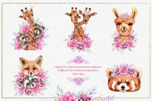 buff.ly/3B7SMmB  #watercolorclipart #handdrawnclipart #animal #woodlandclipart #cuteanimal #PNG #creativefabrica
