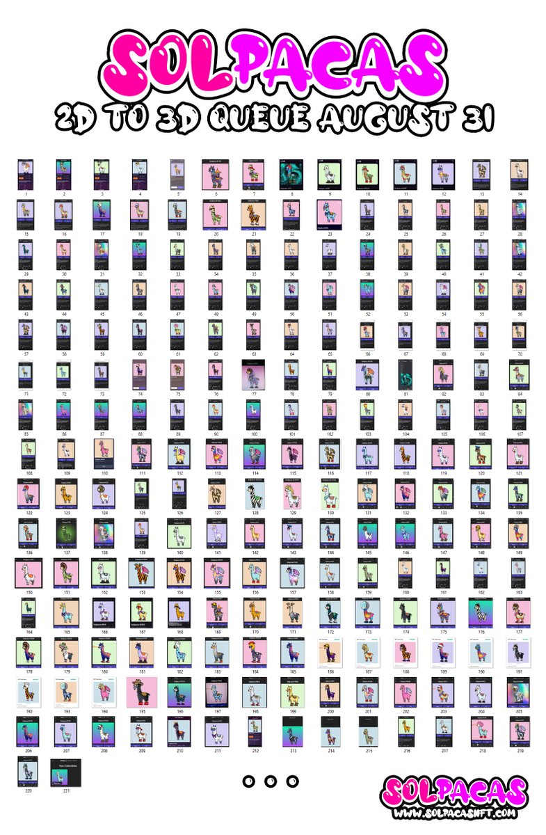 2500 Solpacas | TURN INTO 3D CHARACTERS IN GAME! tweet media