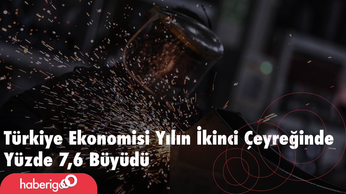 wwpressco's tweet photo. Türkiye Ekonomisi Yılın İkinci Çeyreğinde Yüzde 7,6 Büyüdü
https://t.co/jrh3DYvF9x https://t.co/xOAk1kMfm2