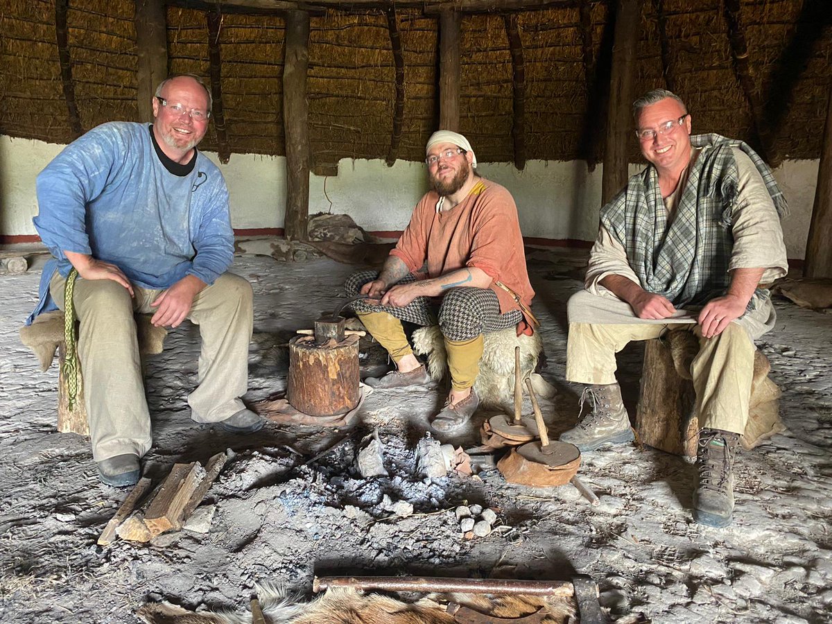 onthefarmc5's tweet photo. Things are hotting up once again for Rob and Dave as they learn to forge a sickle in tomorrow night's episode of #AFarmThroughTime, catch it at 9pm on Channel 5 ๐ฅ https://t.co/r9zTHPkfwM
