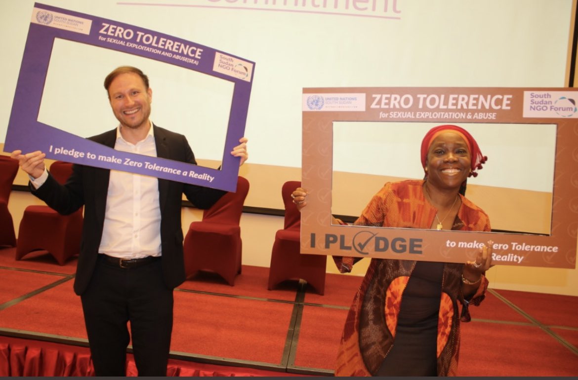 AndreKoelln's tweet photo. Fantastic event championed by @NyantiSara to ensure a comprehensive approach to #SexualExploitationandAbuse in πΈπΈ#SouthSudan. I highlighted π¬π§@FCDOGovUK leadership on safeguarding, with @UKinSouthSudan providing vital support via @SafeguardingRSH. See https://t.co/YFBwTBRK65 https://t.co/Hzh88X16qN