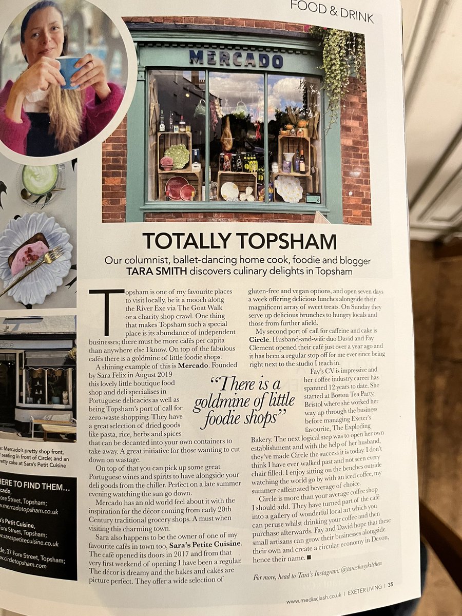 A lovely look at Topsham shops and cafes by @ExeterLiving @taraskitchen75 - just some of the independent businesses that make #Topsham so fantastic