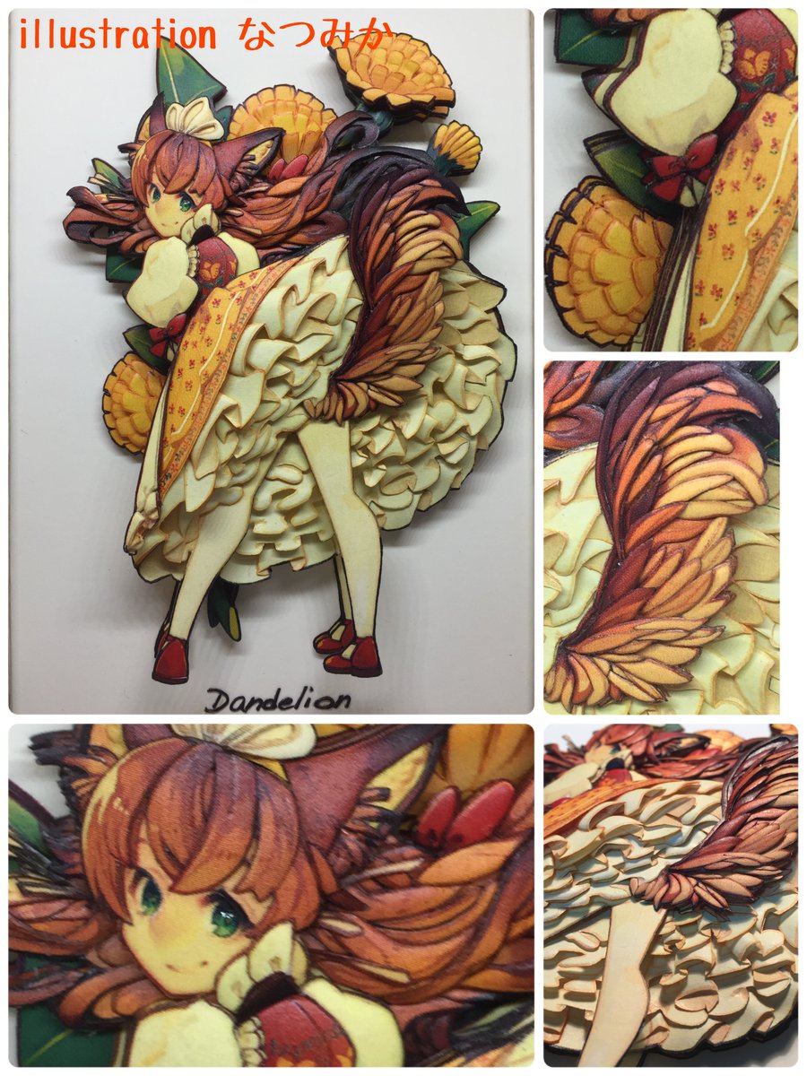 シャドーボックスを知らない方に説明する際に、①作品画像だけだと「何