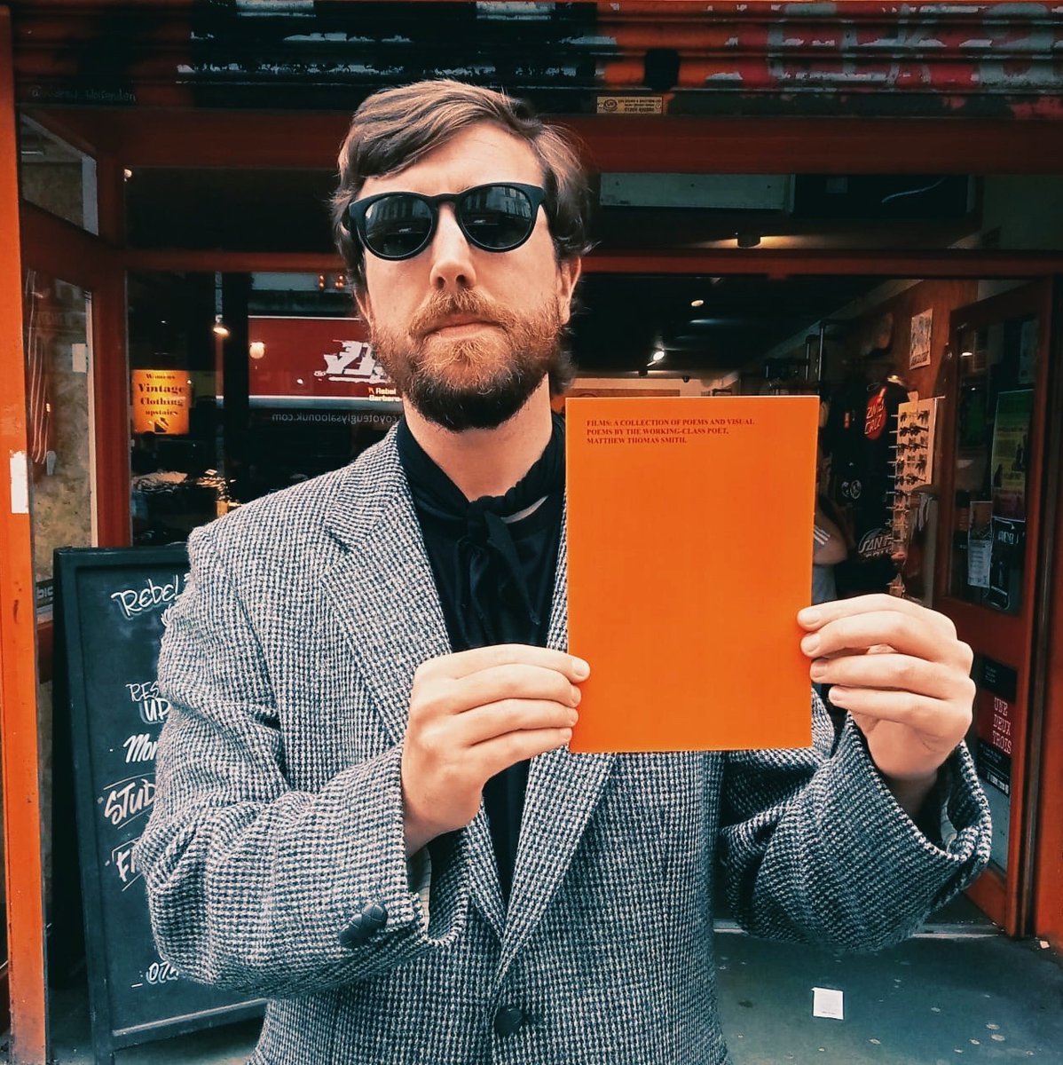 Dig Vinyl (@digvinyl) on Twitter photo Now in stock! The latest collection from local poet Matthew Thomas Smith via <a href="/NiftyRecordsUK/">Nifty Records</a>. Limited copies available so pop in today to secure yours! 📚📚
FILMS: A COLLECTION OF POEMS AND VISUAL POEMS BY THE WORKING-CLASS POET, MATTHEW THOMAS SMITH. @MTSmith89 Now in stock! The latest collection from local poet Matthew Thomas Smith via <a href="/NiftyRecordsUK/">Nifty Records</a>. Limited copies available so pop in today to secure yours! 📚📚
FILMS: A COLLECTION OF POEMS AND VISUAL POEMS BY THE WORKING-CLASS POET, MATTHEW THOMAS SMITH. @MTSmith89