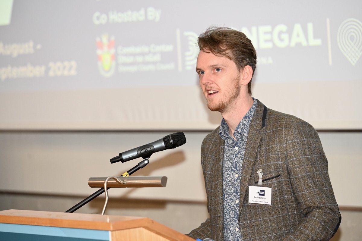 Donegal_ie's tweet photo. @ATUDonegal_ President @OFlynnATU speaking to the delegation along with @justinsammon91 from @europeanregions and @McHughJoeTD who led a plenary session on Young People in Regional Government. Also pictured are members of the Economic Development unit @donegalcouncil 

/2 https://t.co/y9AwJx3rT2