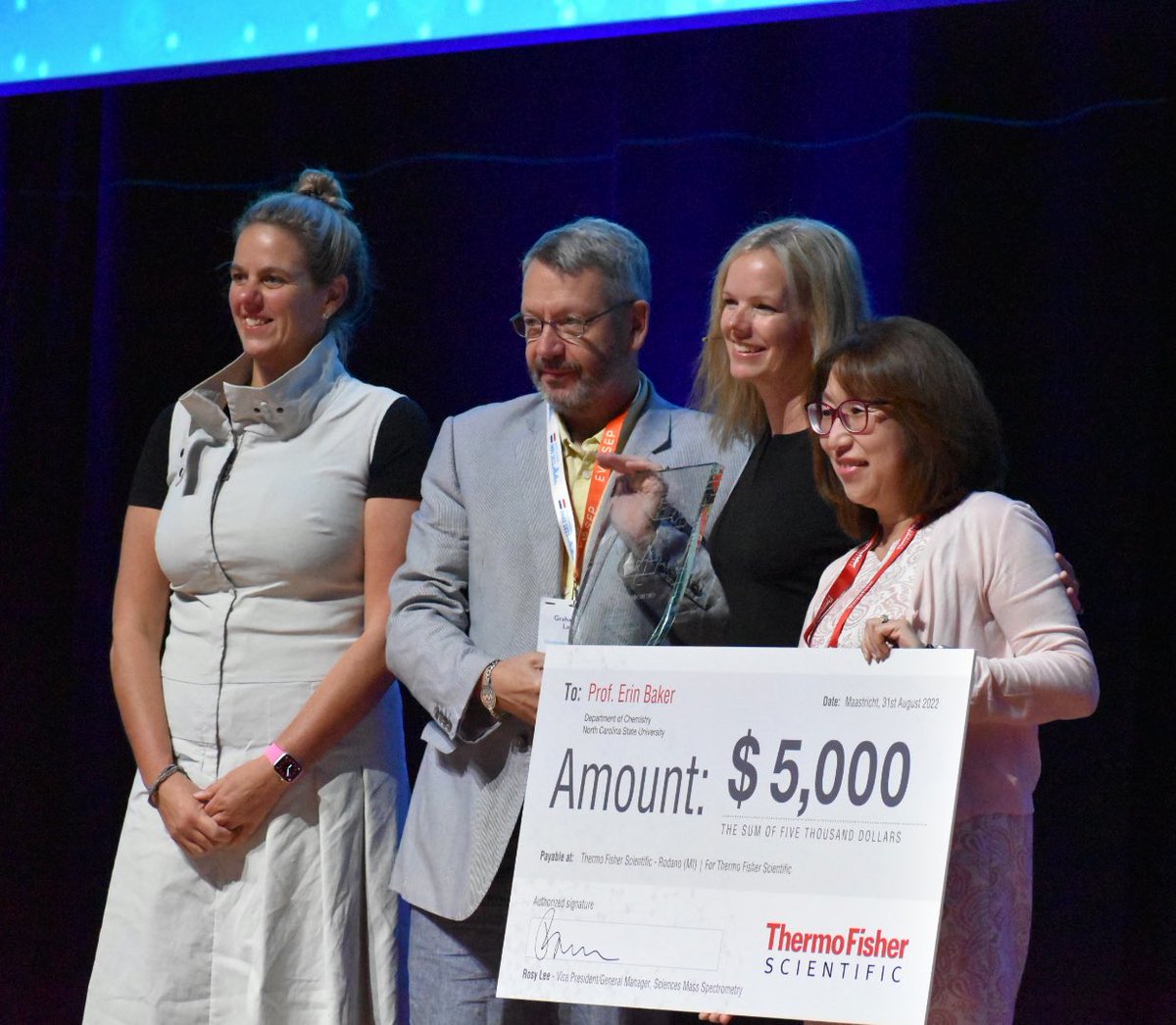 NicolasMorato's tweet image. Congratulations @ErinBakerIMS on the Curt Brunnée award! #IMSC2022 @TheIMSF @BakerLabMS