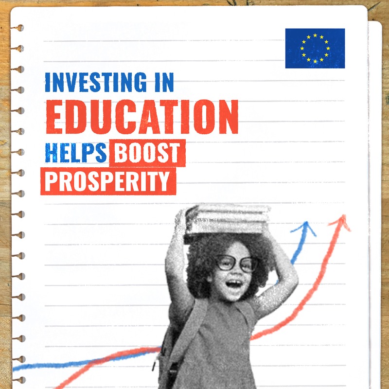 EU_Partnerships's tweet photo. #DYK that every €1 spent on education can generate €10 to €15 in economic growth?

💡 People can thrive in a prosperous world - if the members of the international community #InvestInEducation now. 💡

#TransformingEducation Summit will be the moment of truth. Are you with us?