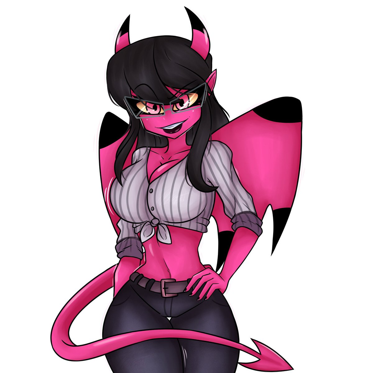 HelluvaGuard's tweet photo. ///I did a commission with @Petina_UWU of Ryan’s Succubus mother, Mellony May. Feel free to follow him if ya want, just beware that a lot of his art is lewd./// https://t.co/iVMTEOosCp