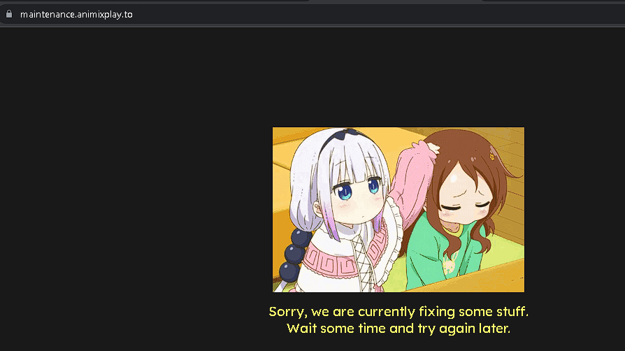 GrimmRius's tweet photo. @AniMixPlay oh its maintenance, when will be back? https://t.co/hv0uwTuB8f