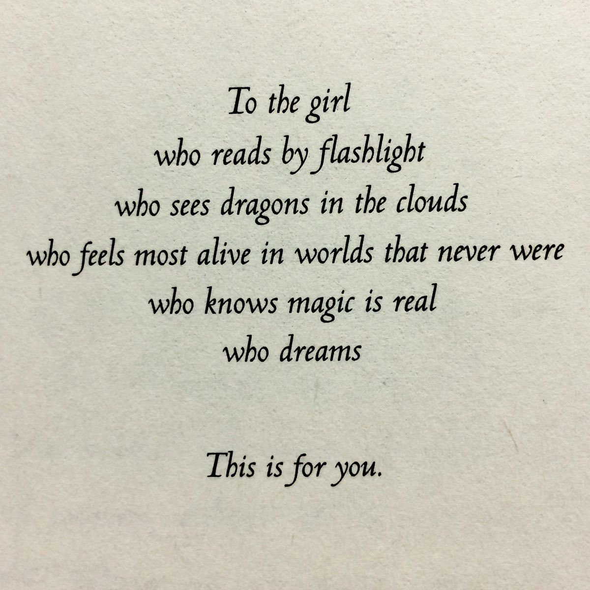 IanMillett1's tweet photo. Good morning ๐ฅ๐
โTo the girl who reads by flashlight who sees DRAGONS in the cloudsโฆโ - Meagan Spooner
#MagicWednesday โจ๐โ๏ธ #WednesdayMotivation https://t.co/C4A0f3YMMr
