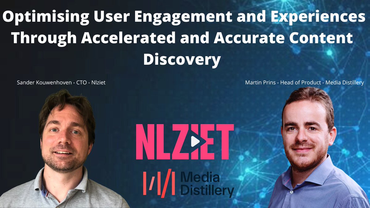 IABM speaker for <a href="/IBCShow/">IBC</a> 📣

This session is on Friday 9th September with <a href="/NLziet/">NLZIET</a> &amp; <a href="/MediaDistillery/">Media Distillery</a>.

This session will dive into needs NLZIET address, the challenges faced building a solution, and a discussion around the initial results from a betatest.
#transformation