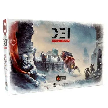 Divide et Impera (D.E.I.) est un jeu d’exploration, de conquête et de survie se déroulant sur une Terre dévastée par une nouvelle ère glaciaire. 
DEI: Divide Et Impera  est commandable chez ludi Corner
ludicorner.be/produit/dei-di…