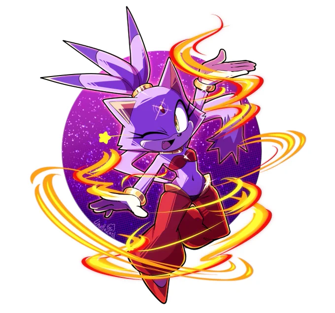 Blaze the Half-Genie Princess.  