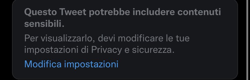 perché non posso vedere sti cazz di Tweet