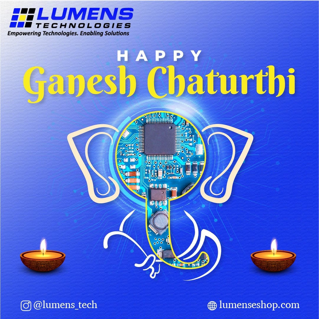 lumens_tech's tweet photo. May the arrival of Lord Ganesh bring lots of happiness and success in your life. Happy Ganesh Chaturthi.
.
.
#lumens #lumenstech #lumenstechnologies #happyganeshchaturthi #LordGanesha #semiconductorsics #electronics #electricity #electricalengineerin #thane https://t.co/JTQ6IJmoiR