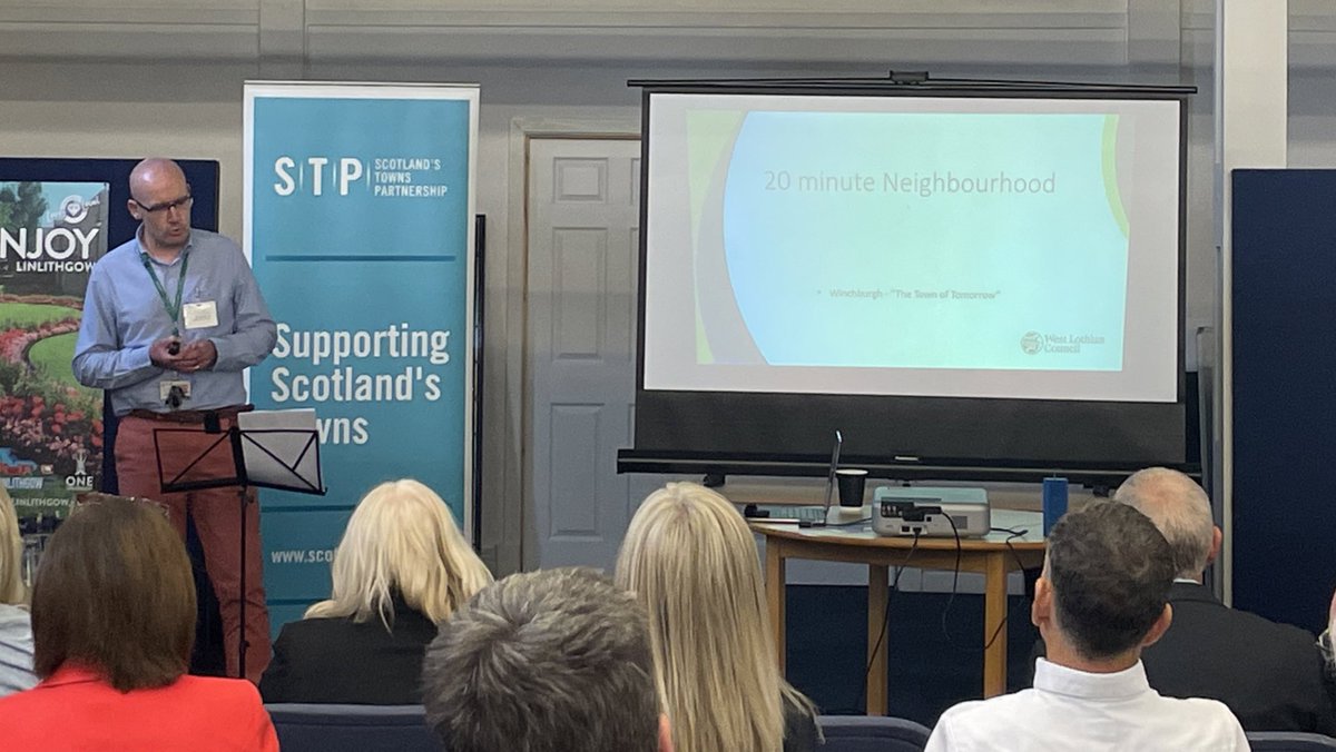 ScotlandsTowns's tweet photo. Stewart Ness, Tourism and Town Centre Manager @LoveWestLothian highlights how the #ScotlandLovesLocal Gift Card has been used to support local business & tourism, therefore improving quality of life for residents & the experience of tourists to #WestLothian โจ#TCAP2 https://t.co/jbgQT5Dfvx
