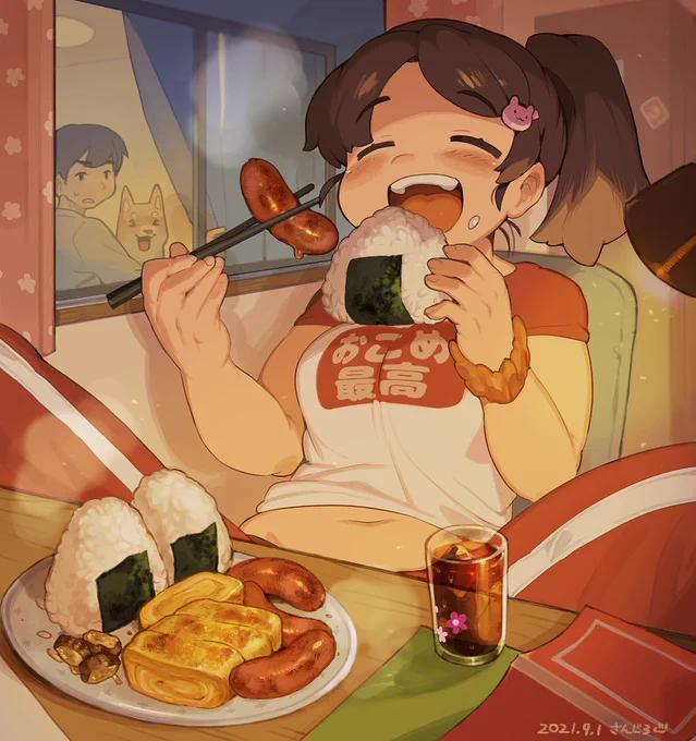 過去絵 食べてるやつ 