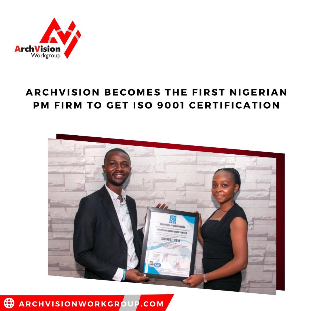 archvisionng's tweet photo. #achievement 
The ISO 9001 Certification indicates that our management system aligns with global best practices.

To learn more visit🔗
👇🏽👇🏽👇🏽
https://t.co/Goy8KdT2OR https://t.co/li79uAQQvk