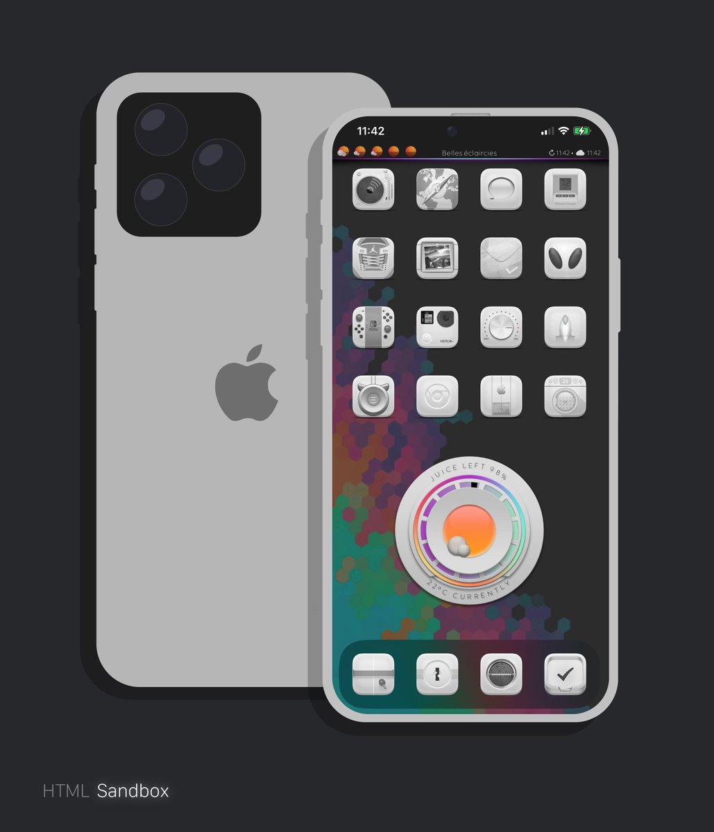 Attairdu57slm's tweet image. Simple and clean today 👌🏼.
V2 Creme icons by @JedEye81 

@kleinmone 
@thewaytozion 

#NoJailbreak #iOS16Beta8 #HTML_Sandbox #iNNOVATION