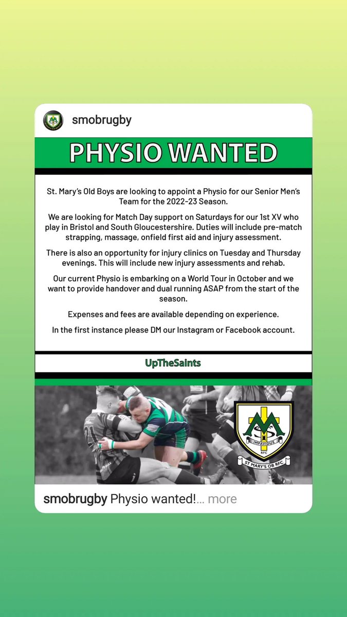 St Mary's OB RFC tweet media