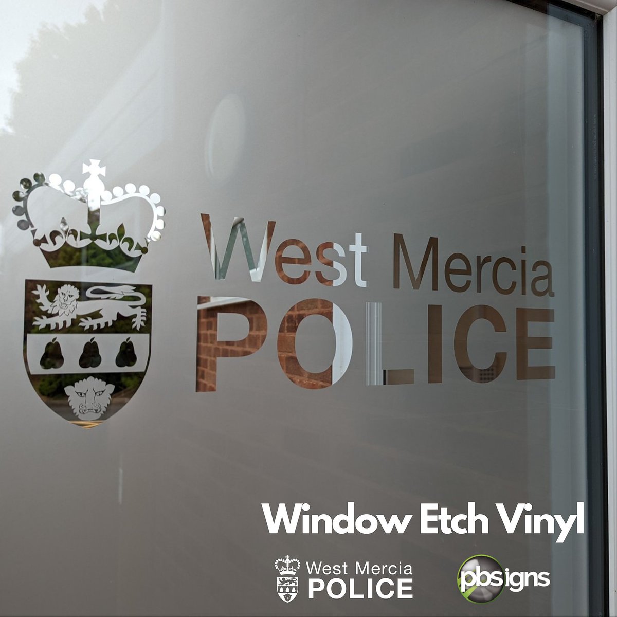 pb_signs's tweet image. We've been installing etch vinyl for @westmerciapcc this week.  A great option for obscuring your doors &amp;amp; windows.

#windowgraphics #doorgraphics #doorsigns #etchvinyl #printpartner #signfitting