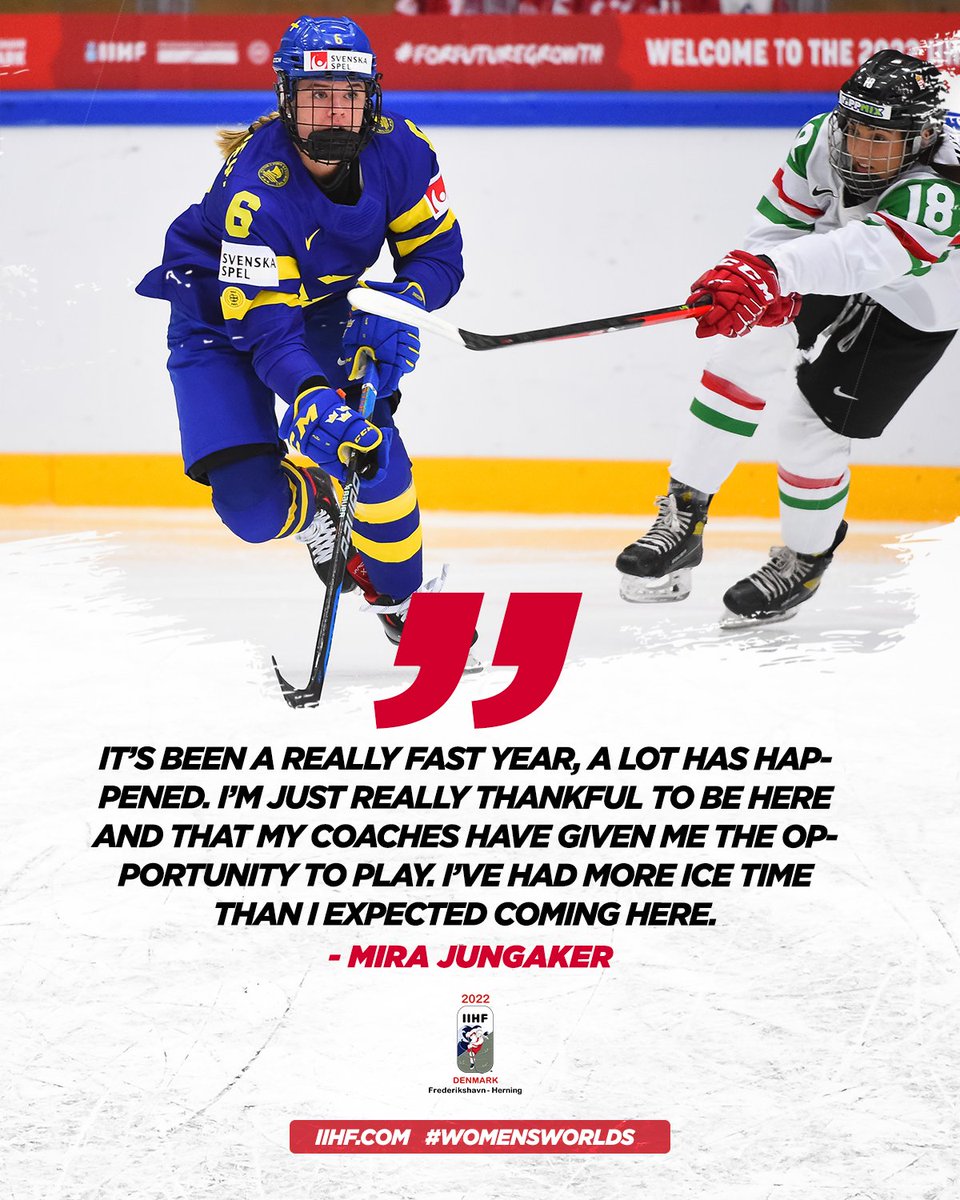 IIHFHockey's tweet photo. 🇸🇪The Swedish 17 year old defender is in her break through year with @Trekronorse as they head to the quarterfinals❗

#WomensWorlds https://t.co/rvrqxwpg6G