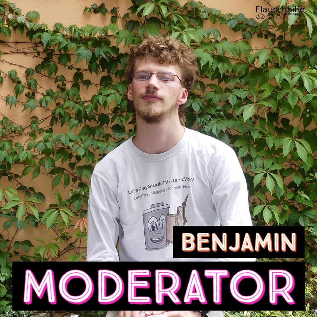 Flauschhilfe's tweet photo. @janicvlogstv Heute wollen wir euch die #Moderator innen #Vorstellen: Bei ihm gibt es nichts mehr zu sagen für sein #Alter macht er einfach zu #viel, #Koordination und #Organisation, stellt #Technik und #moderiert mit https://t.co/ErZ6yIB8G6