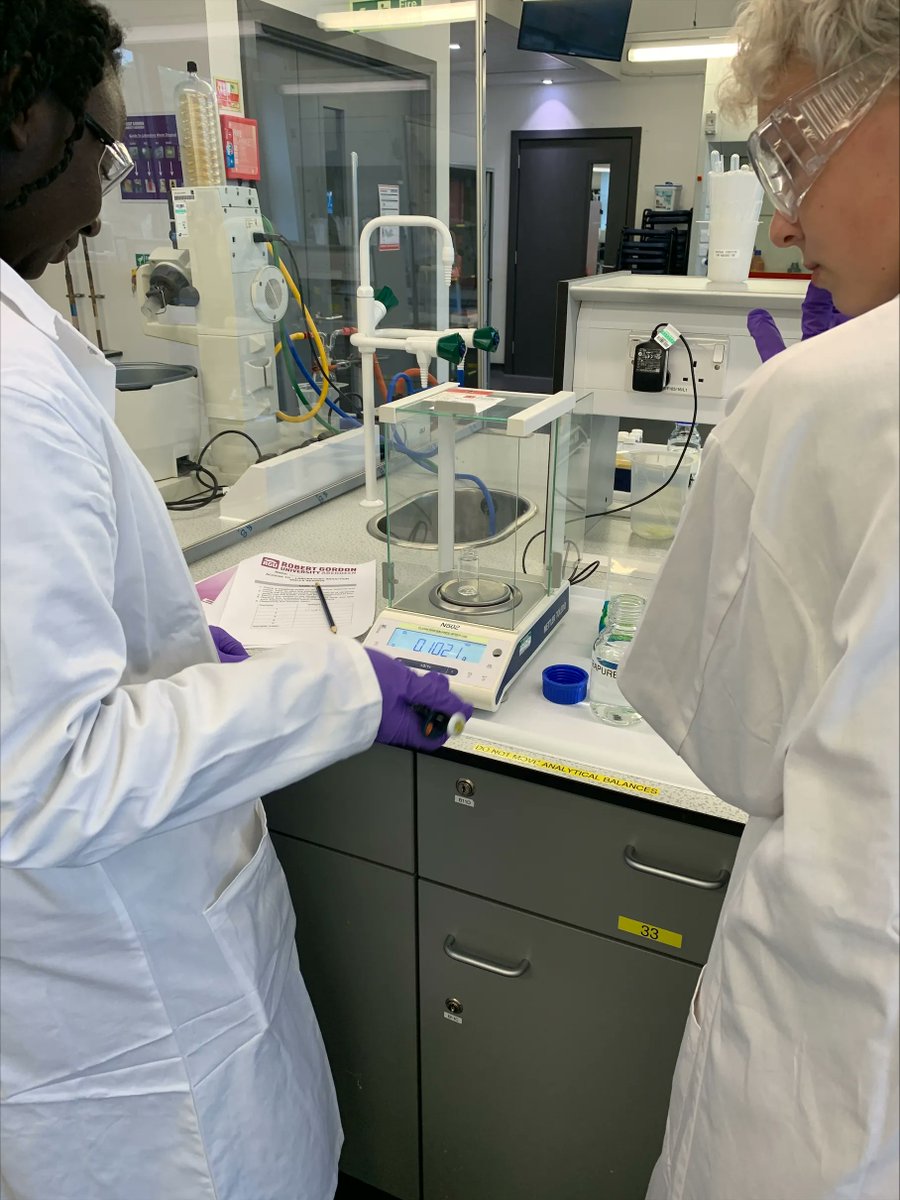 Widening Access to Uni #RGUPALS began last night with students from schools in &amp; around Aberdeen practicing calculations, making solutions, weighing accurately and pipetting! All of these skills will be applied in experiments over the next six weeks! Fun times! #labskills #stem
