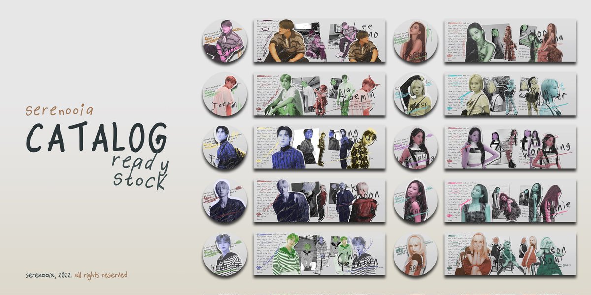 Help rt?
Fresh from the oven
Ready stock layout di bawah ini.
Jeno, jaemin, jaehyun, sunghoon, yeonjun, karina, winter, wonyoung, jennie, somi.

Special price 12k/each.
text replacement✔
no recolor.
Bisa mulai DM aku besok jam 15.00WIB
thankyou😗

#zonauang #zonaba #zonajajan