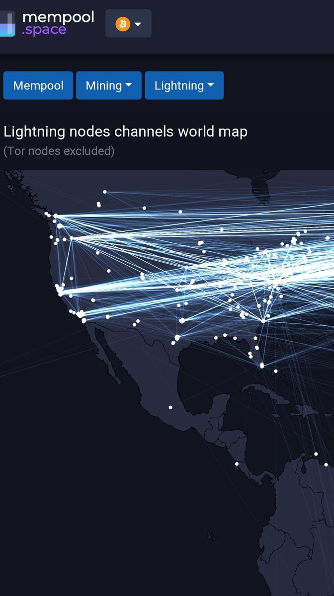 Either I am bad in geography OR <a href="/wiz/">wiz 🇸🇻</a> and @softsimon_ from <a href="/mempool/">mempool</a> have poor data OR there is not a single non TOR #lightningnetwork node in El Salvador...

<a href="/nayibbukele/">Nayib Bukele</a> have you really managed to educate all your inhabitsnts to run on TOR? How to you handle so much latency?