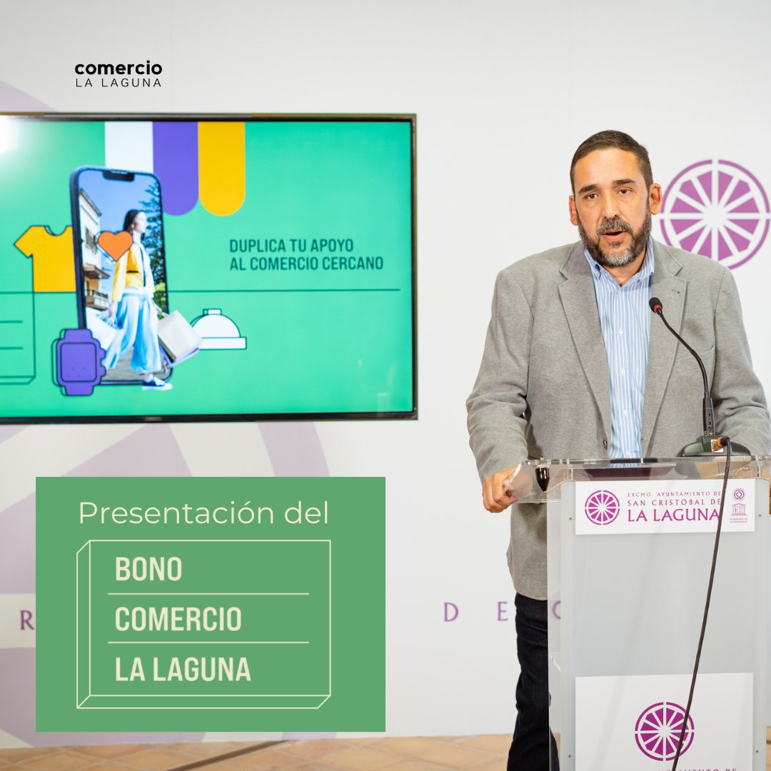Comercio_LL's tweet photo. 🙌👛Hoy hemos estado presentando la segunda edición del Bono Comercio de La Laguna, una iniciativa que, tras el éxito de su inauguración el año pasado, promete obtener mejores resultados. https://t.co/o5YhGHNJDW