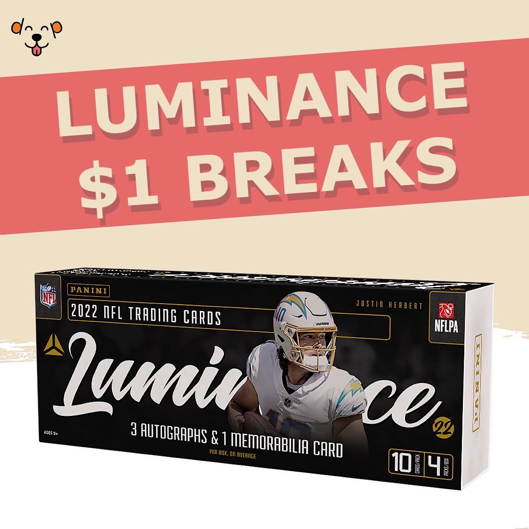 DogPoundBreaks's tweet photo. 🚨 NEW PRODUCT RELEASE 🚨

2022 Luminance releases TODAY and we will be doing $1 and divisional breaks TONIGHT at 6PM 🐶🐾

https://t.co/CQcmHZ2Rd5 https://t.co/O6sVgfrd7v