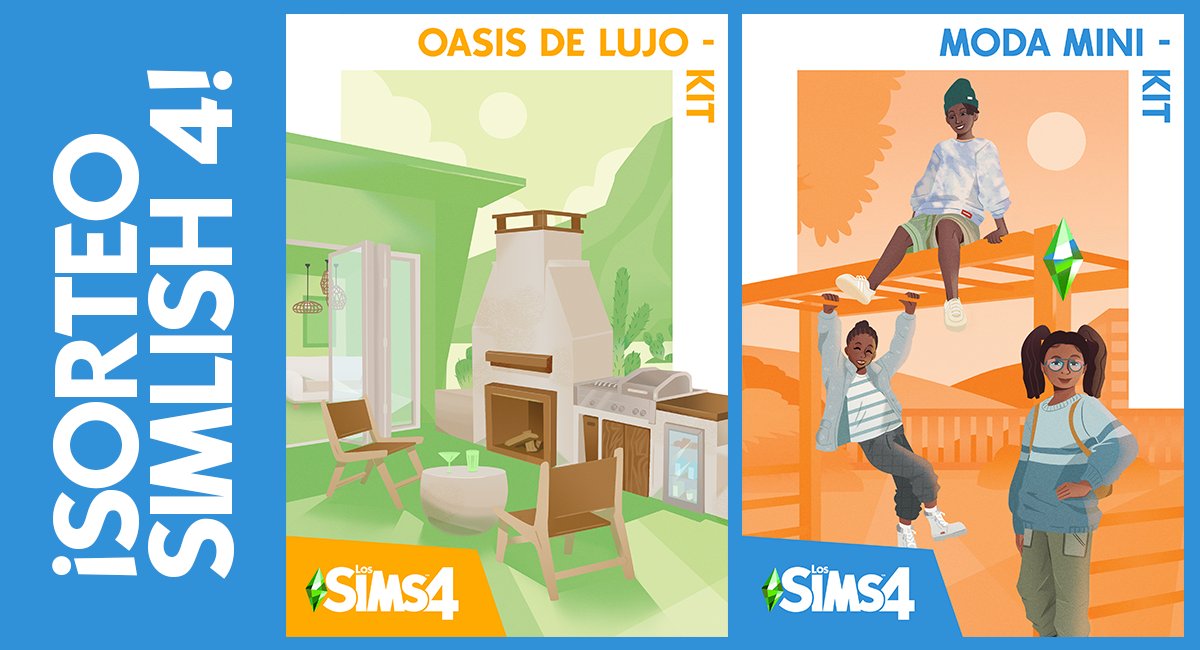 Simlish4's tweet photo. 🚨SORTEO🚨
Tú sitio de noticias favorito #Simlish4 ☺️ te da la oportunidad de ganar una copia de #LosSims4 #ModaMini y #OasisDeLujo. 🧥🧦🩳 Sólo debes seguir los siguientes pasos:
✅Seguirnos en Twitter
✅Dar RT a este Tweet
🏆Anunciaremos a los ganadores el 14 de sep. https://t.co/MCyBORKaLG