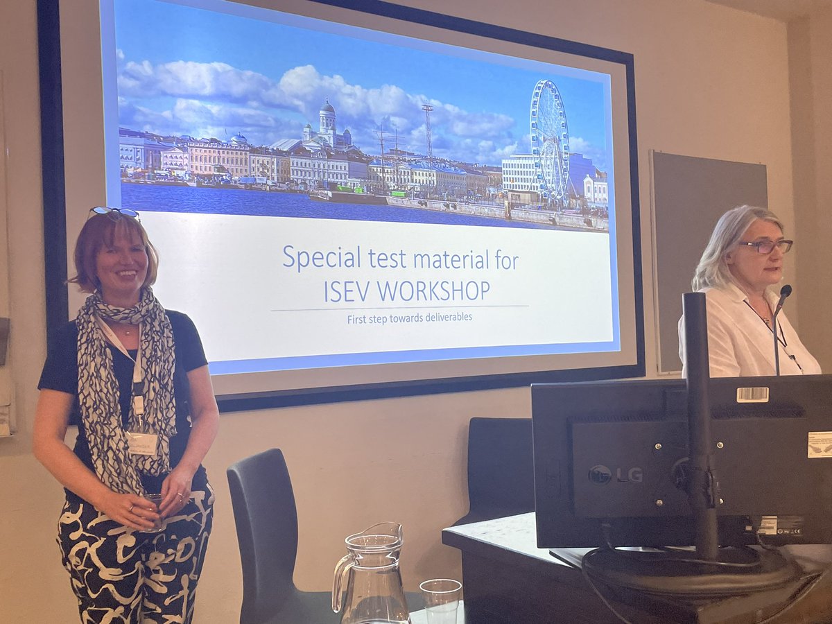 Metka Lenassi (@lenassimetka) on Twitter photo congratulations to chairs of the ISEV workshop Blood EVs <a href="/3prms3/">Pia Siljander</a> and <a href="/SaaraLaitinen/">Saara Laitinen </a> for organizing a very informative and fun Educational day 👏 <a href="/IsevOrg/">ISEV</a> @IsevComms <a href="/Fisev_society/">Finnish Society of Extracellular Vesicles</a> <a href="/isth/">ISTH</a> <a href="/KennethWWitwer/">Kenneth W Witwer (he/him)</a> congratulations to chairs of the ISEV workshop Blood EVs <a href="/3prms3/">Pia Siljander</a> and <a href="/SaaraLaitinen/">Saara Laitinen </a> for organizing a very informative and fun Educational day 👏 <a href="/IsevOrg/">ISEV</a> @IsevComms <a href="/Fisev_society/">Finnish Society of Extracellular Vesicles</a> <a href="/isth/">ISTH</a> <a href="/KennethWWitwer/">Kenneth W Witwer (he/him)</a>